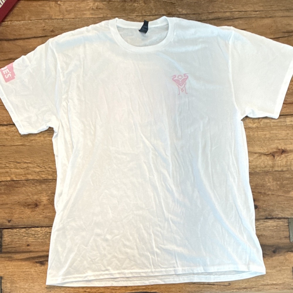 Inter‎ Miami Port & Co White XL Double-Sided Graphic Crew Neck T-Shirt Sports